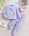 Purple Unicorn Printed Kids Night Suit (TNW-605)