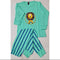Baby or Baba Sea Green Lion with Stripes Pajama print Night Suit for Kids (1 Pcs) (TNW-228)