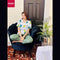 White Avocado Shirt With Green Plain Trouser Half Sleeves Printed Night Suit (KO-NS-404)