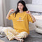 Yellow Dream Bear Shirt With Off White Bears Printed Trouser (KO-NS-488)