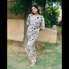 Off White All Over Love Heart Printed Night Suit (KO-NS-505)