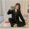 SILK NIGHT SUIT - BLACK (TNW-0274)