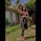 3 Pcs Sleepwear (Sando Shrug Trouser) (Black) (KO-NS-0265)