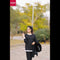 Black & White Stripe Flapper Style Full Sleeves Home Wear (KO-NS-345)