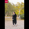 Black & White Stripe Flapper Style Full Sleeves Home Wear (KO-NS-345)