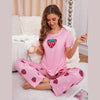Pink Strawberry Printed Night wear