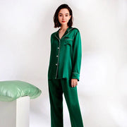 SILK NIGHT SUIT – GREEN (TNW-0275)