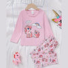 Pink Unicorn Rainbow Printed Kids Night Suit (TNW-604)
