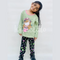 Green Sleepy Princess Printed Kids Night Suit (TNW-621)