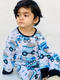 White and Blue Big Truck Printed Kids Night Suit (TNW-615)