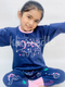 Navy Blue Hippo Printed Kids Night Suit (TNW-614)