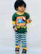Dark Green Toy Truck Printed Kids Night (TNW-602)