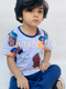 White Multi Bears Print Kids Night Suit (TNW-608)