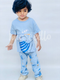 Sky blue Cool Dino Printed Kids Night Suit (TNW-610)