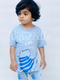 Sky blue Cool Dino Printed Kids Night Suit (TNW-610)