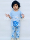 Sky blue Cool Dino Printed Kids Night Suit (TNW-610)